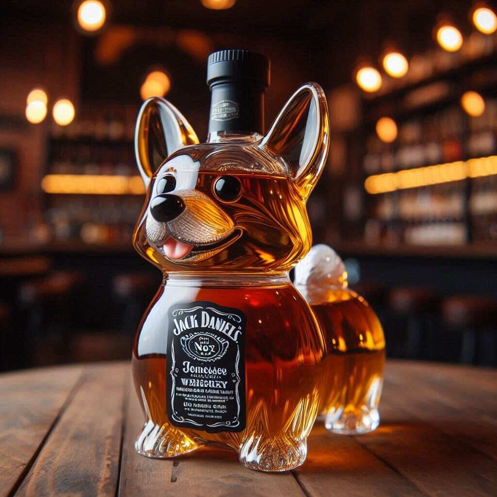 Corgi Whiskey Bottle