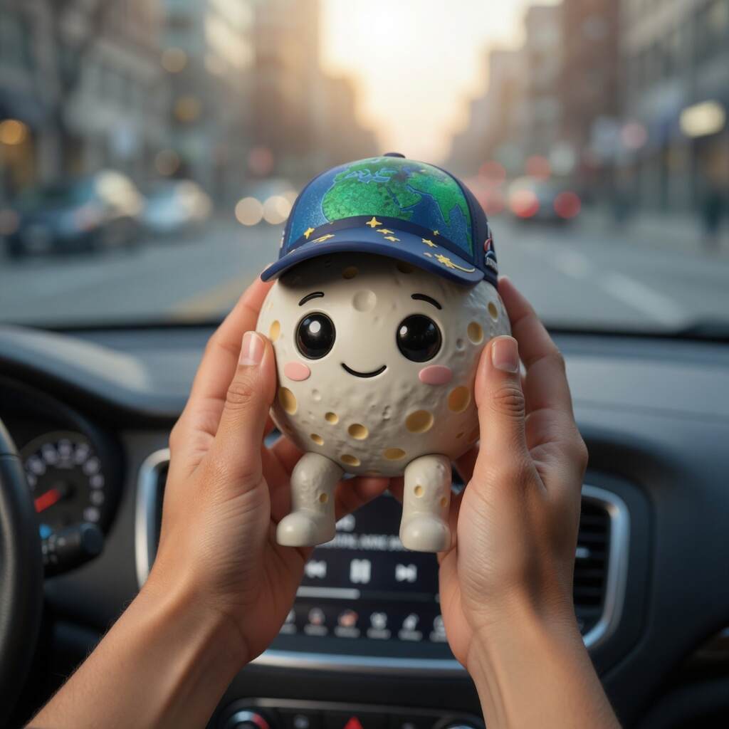 Artemis II Moon Mascot Rise Decorative Figurine!