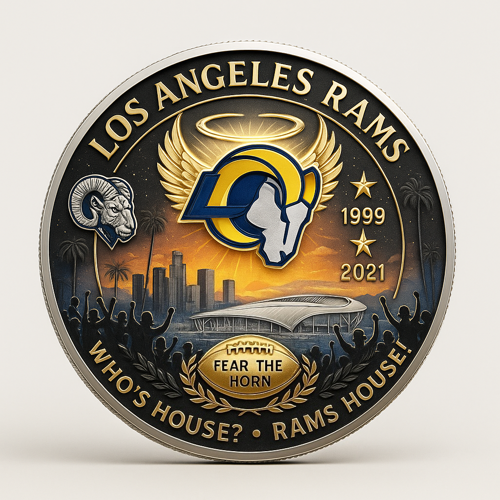 Los Angeles Rams 90th Anniversary Commemorative Coin (1936–2026 Legacy Edition)