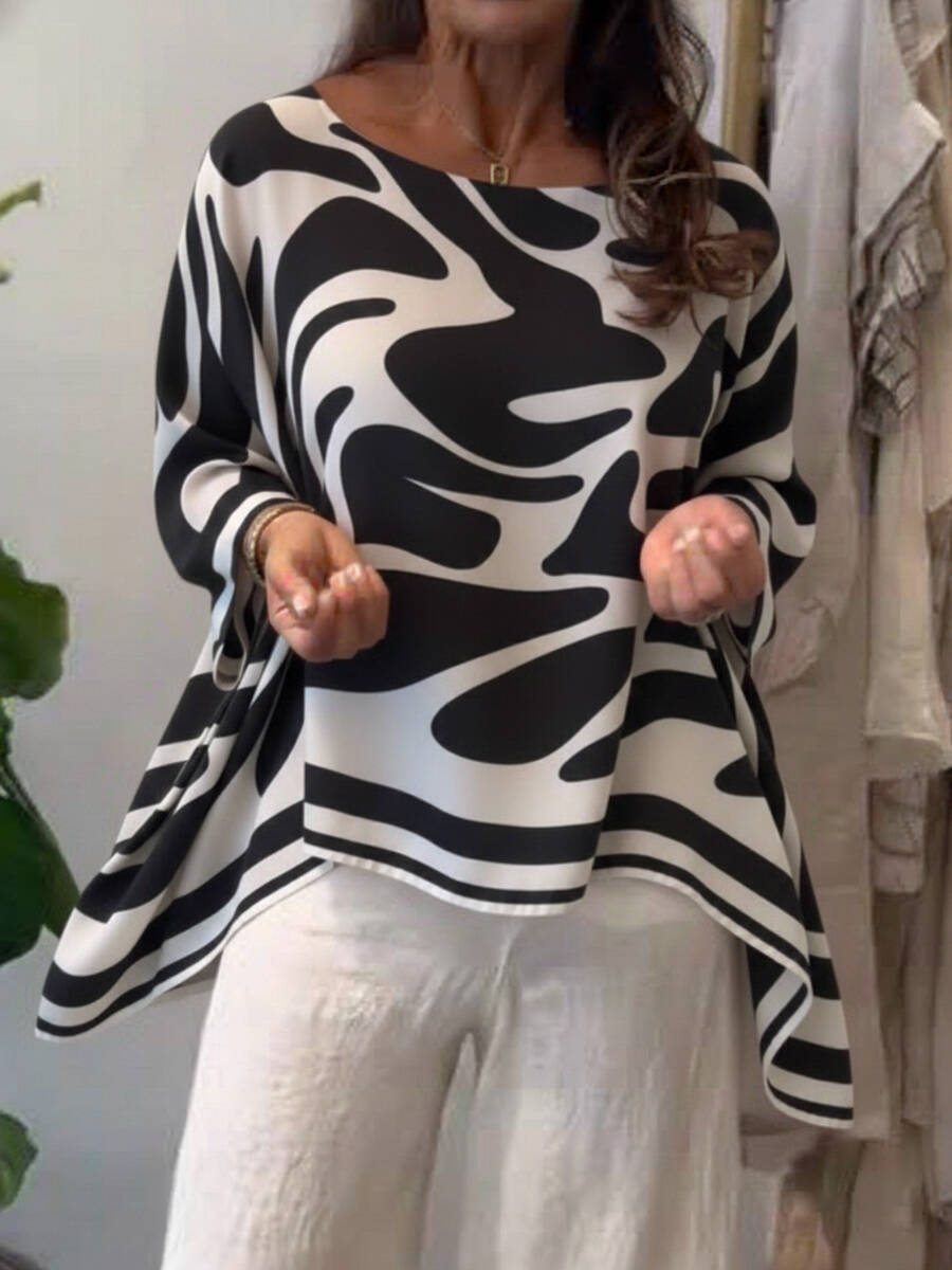 🔥Summer Arrivals🌟Loose-fitting Casual Printed Chiffon Top