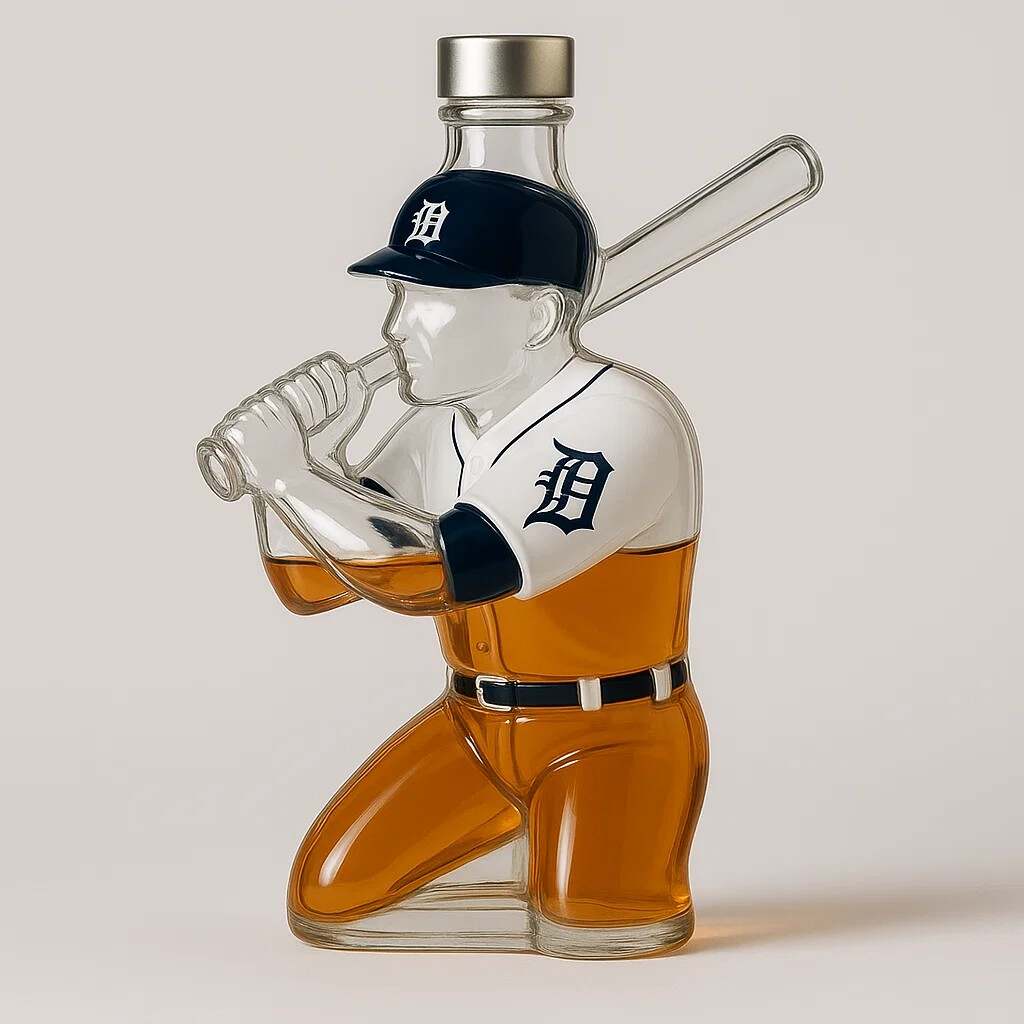 ⚾Baseball team whiskey bottle