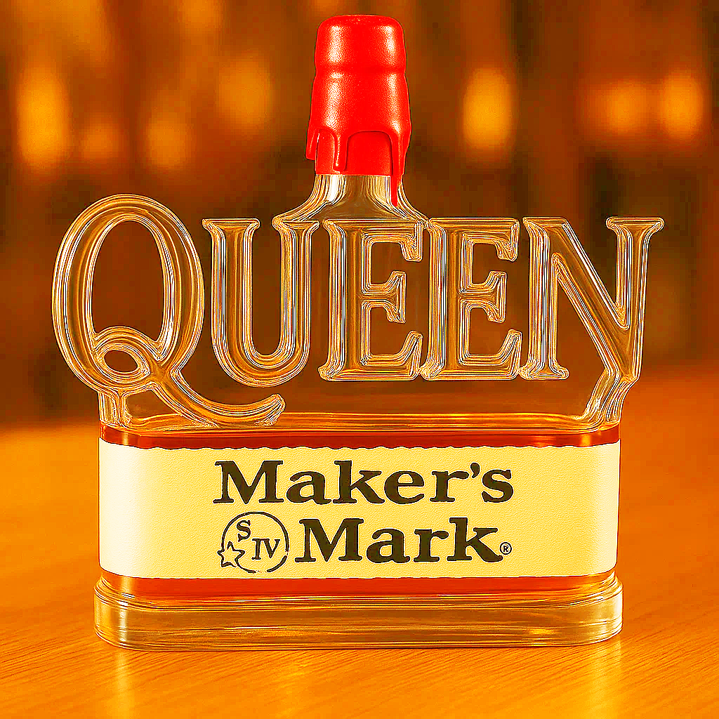 QUEEN Whiskey Bottle – Raise Your Glass to Royalty!