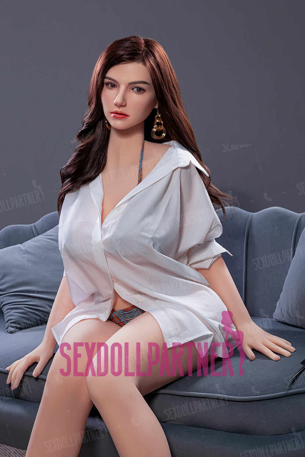 US Stock - RIDMII Marissa 5ft48 / 167cm Unique Design SNK26 ROS Soft Silicone Head + TPE Body Realistic Milky Big Tits Female Real-life Sex Doll For Blowjob