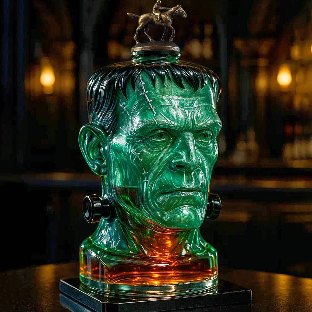 Frankenstein Whisky Bottle