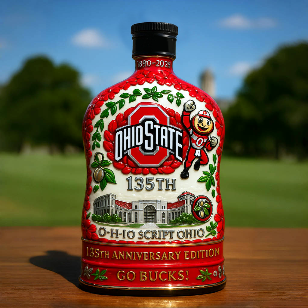 Ohio State Buckeyes 135th Anniversary Commemorative Decanter