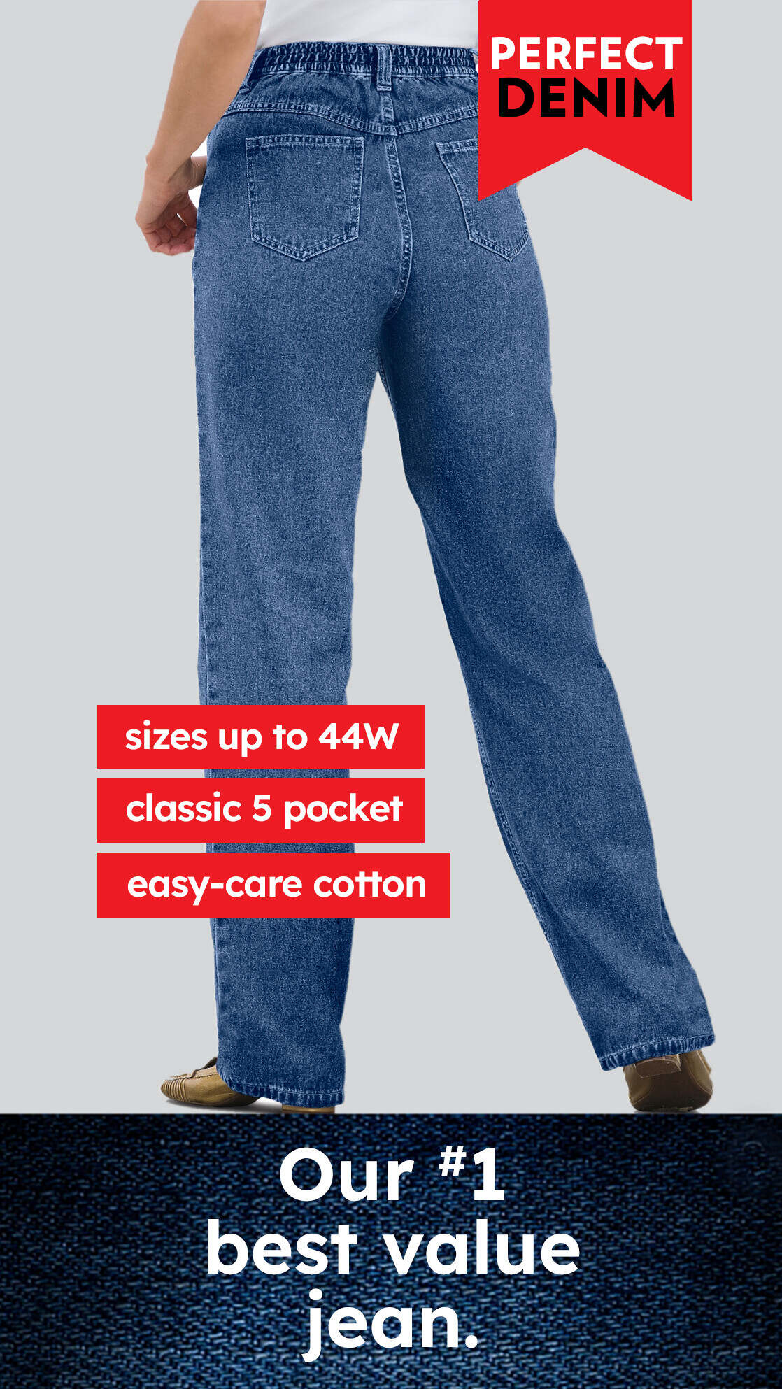 Perfect 5-Pocket Relaxed Capri With Back Elastic