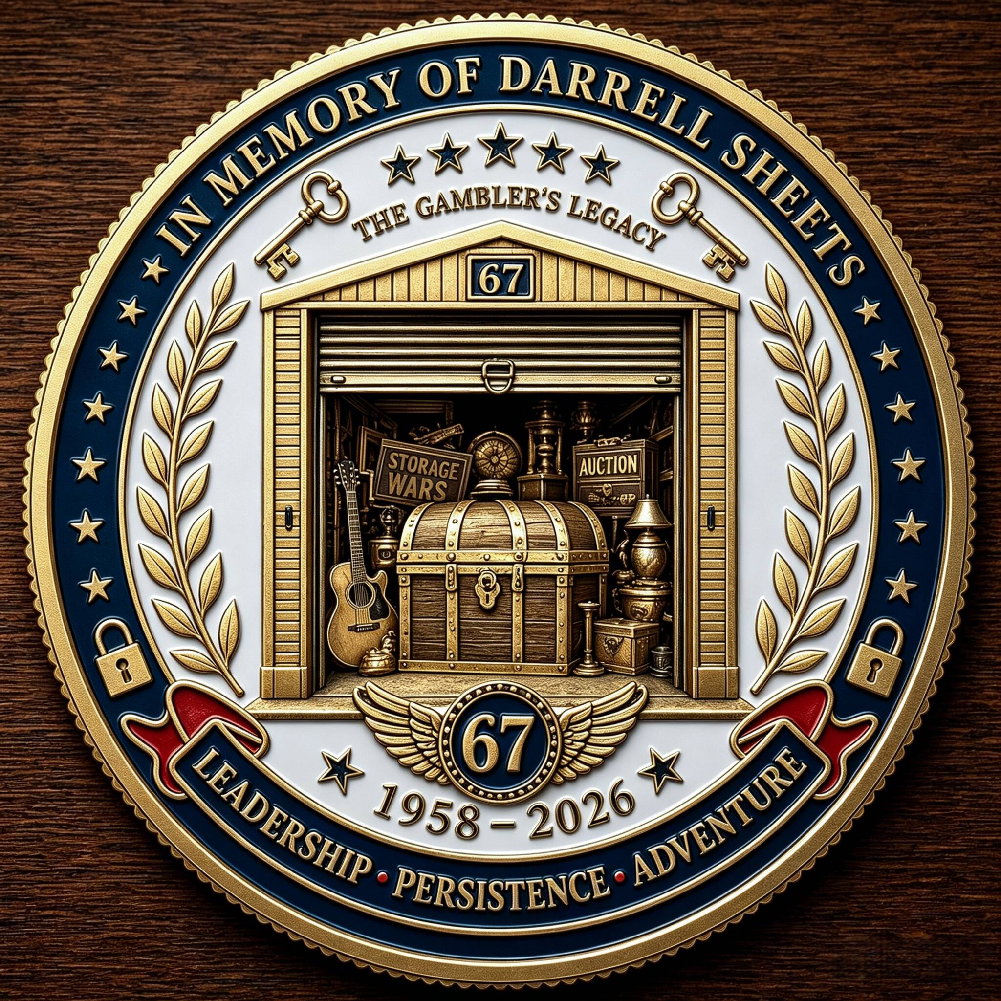 Storage Wars Darrell Sheets The Gambler Legacy Memorial Coin 🎰