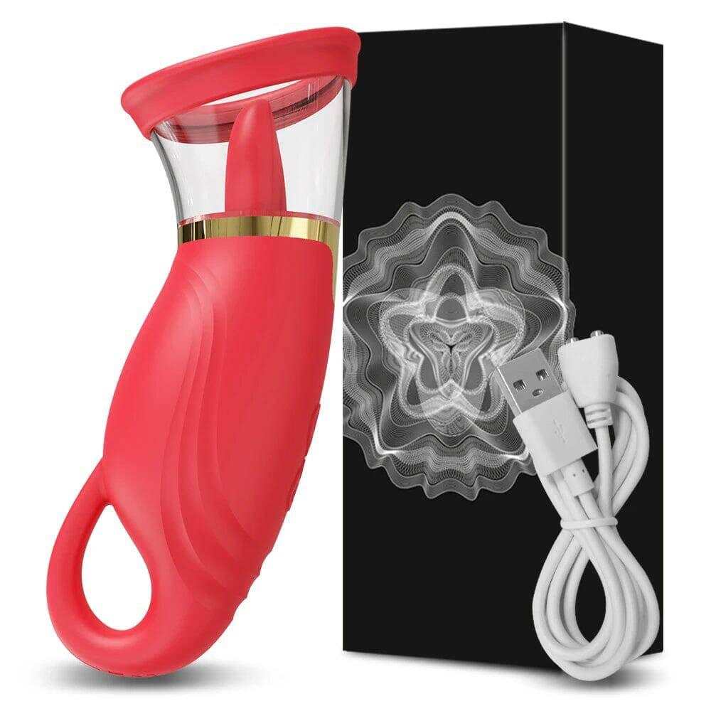 Tongue Sucking Licking Vibrator – Clitoris & Nipple Stimulator