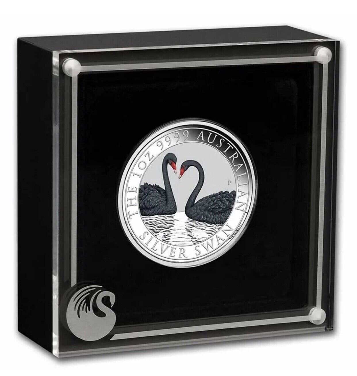 SEALED 2022 Australia First Ever Colorized 1oz Silver Swan Perth Mint 1500 Made