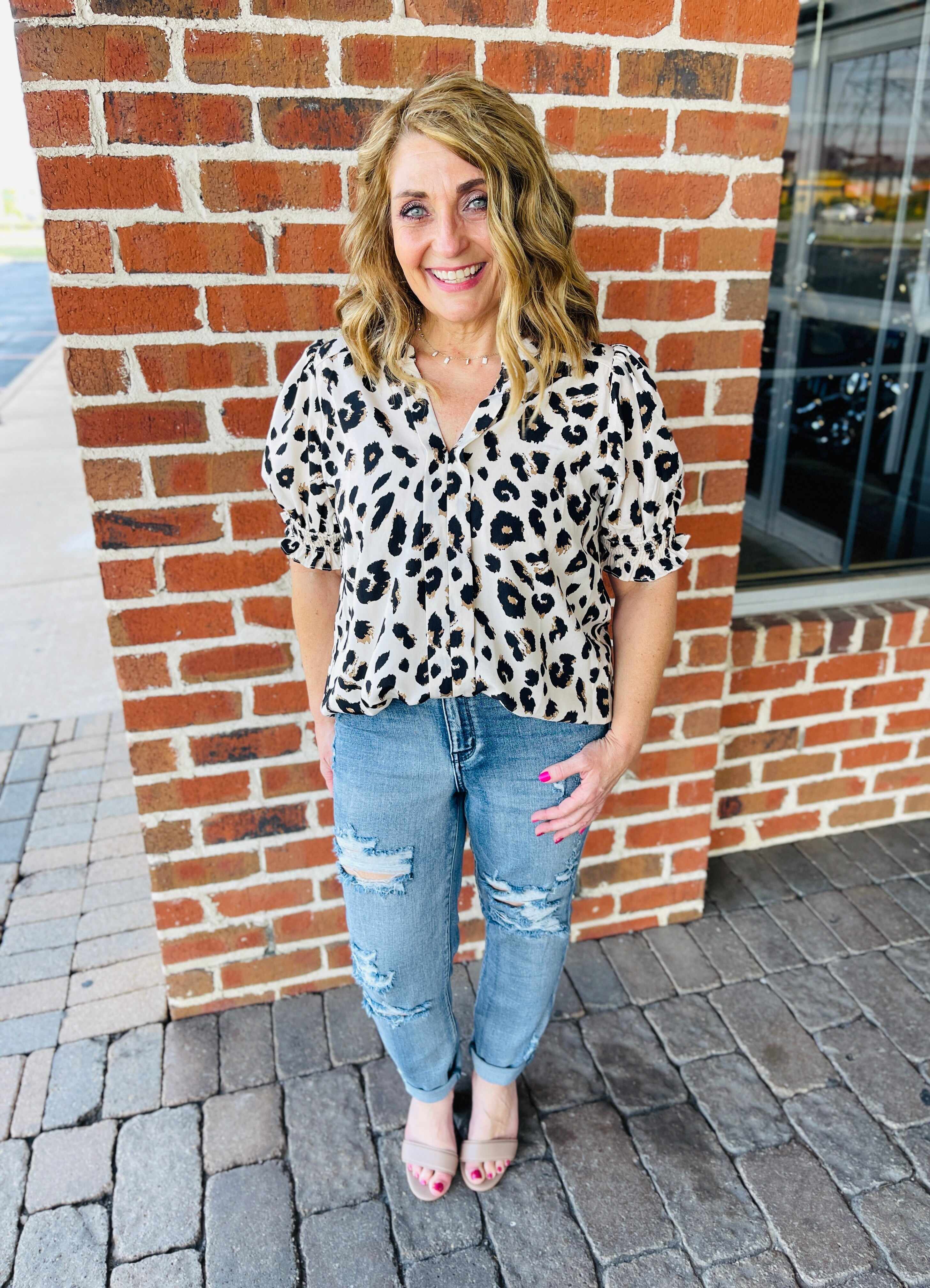 Plus/Reg Grainy Goddess Boyfriend Jeans