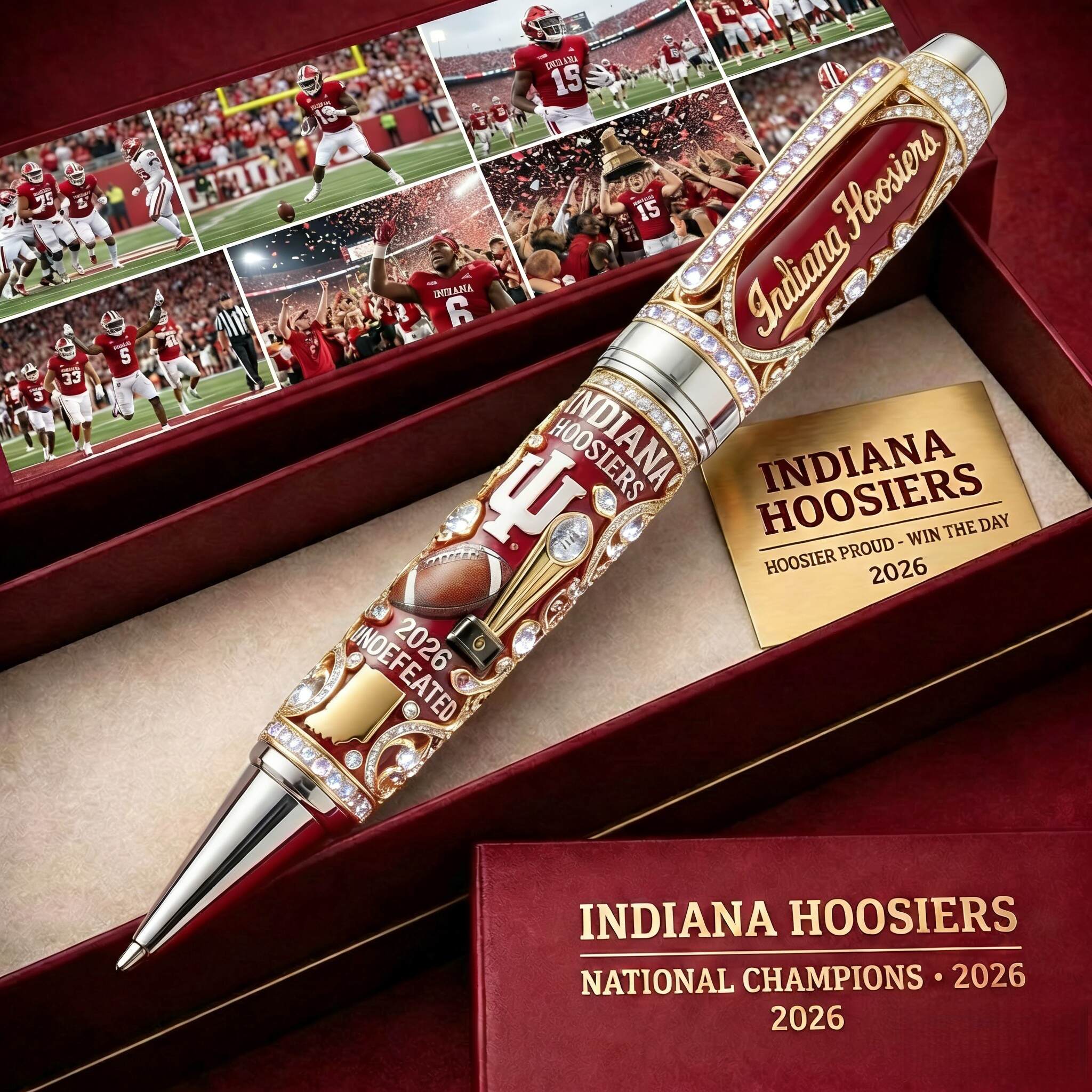 Indiana Hoosiers 2026 Undefeated National Champions Collector Pen