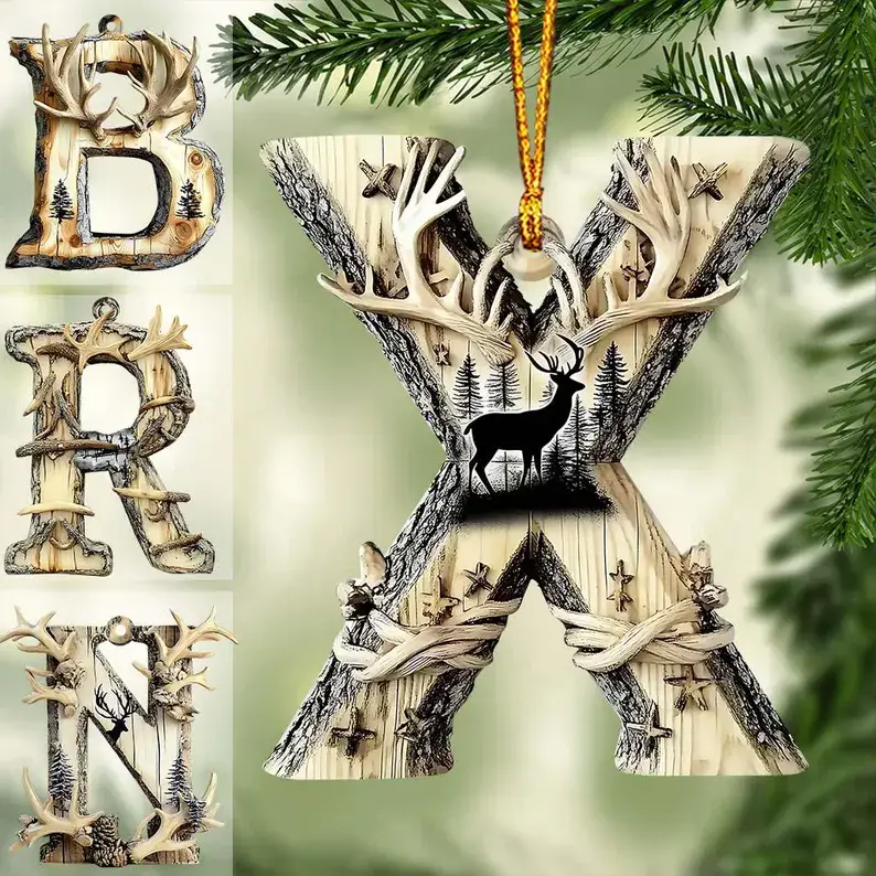 Personalized Western Style Letter Flat Ornament