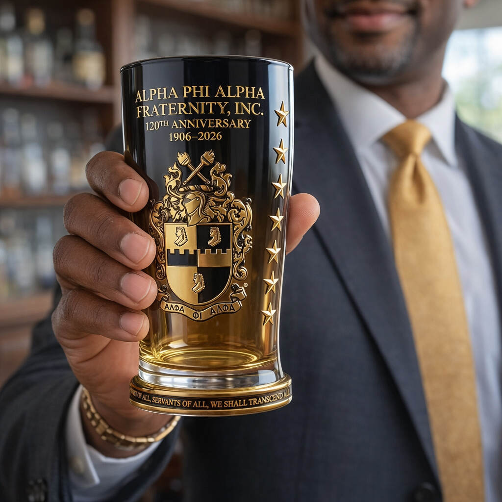 Alpha Phi Alpha Fraternity, Inc. 120th Anniversary Collector Glass