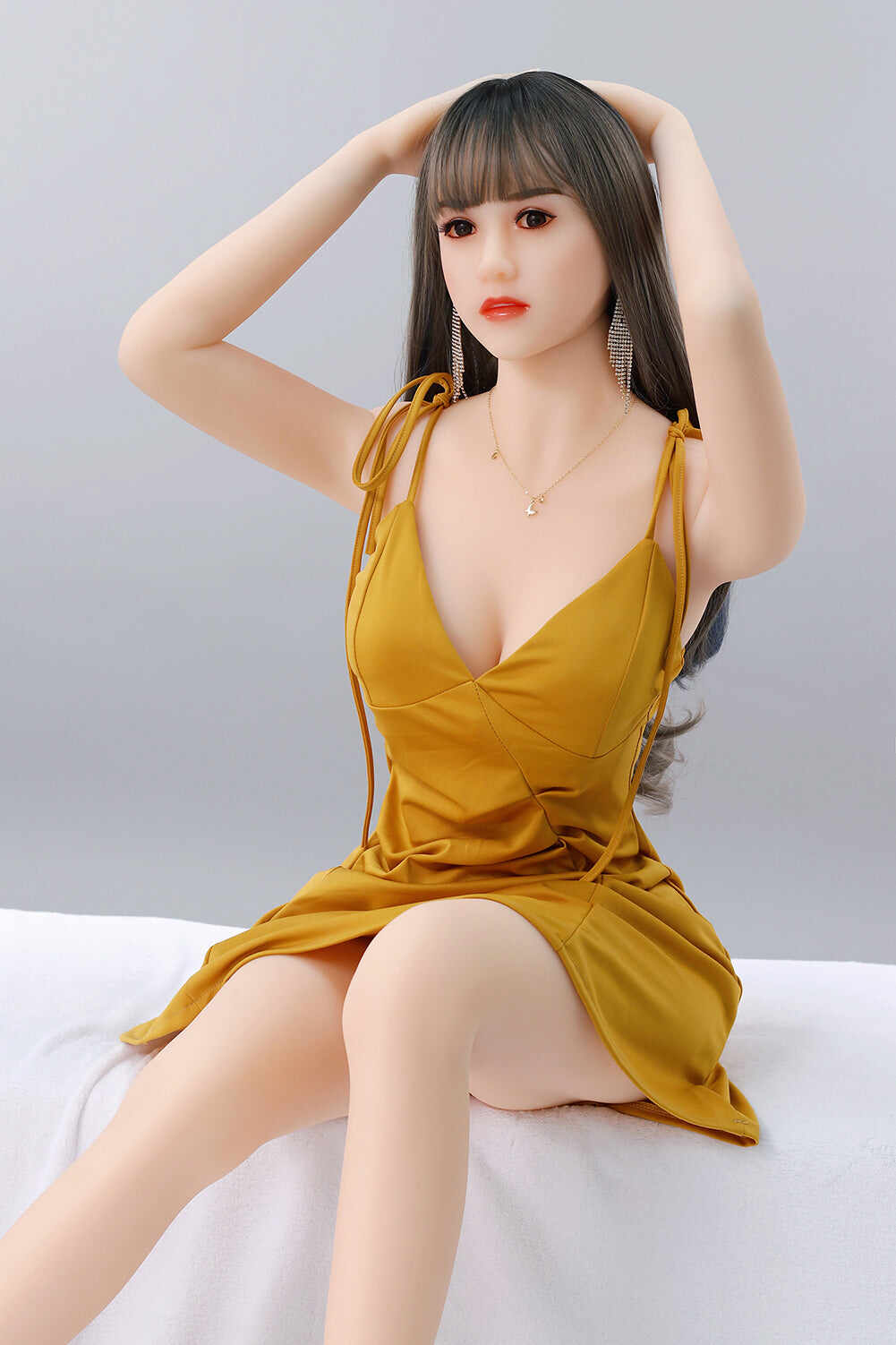 Daisy 5ft41 / 165cm 37 Head TPE  Small Breast Real Asian Full Size Sex Doll