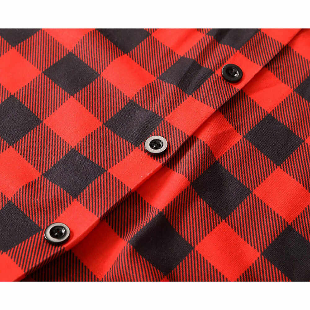 Classic Christmas Buffalo Plaid Family Matching Pajamas Sets