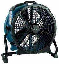 XPOWER X-47ATR 1/3 HP Sealed Motor Axial Air Mover Fan - with Variable Speed Control, 3 Hour Timer - Blue (6 Fans)