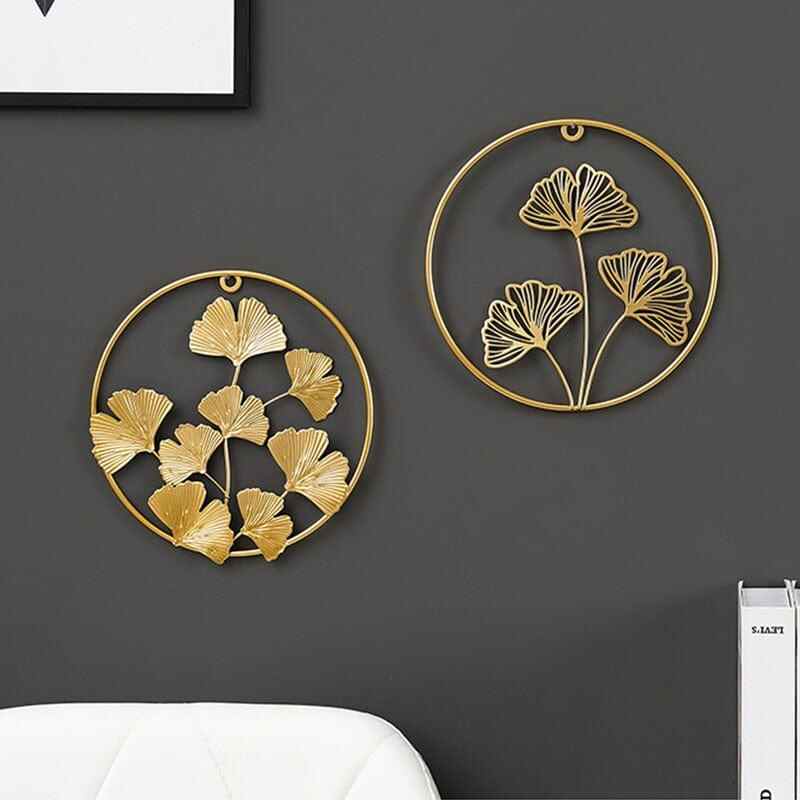 Round Gold Wall Decals