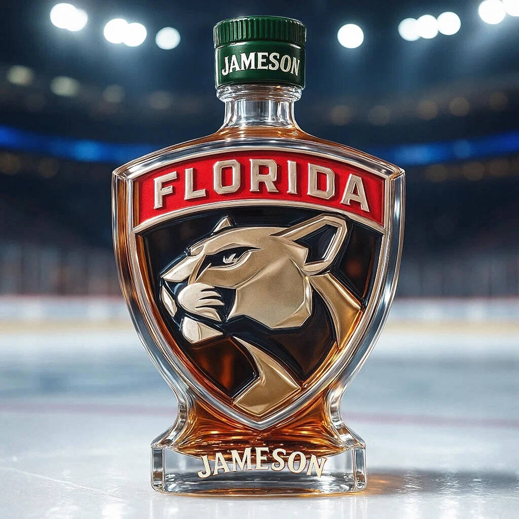 Florida Panthers whisky bottle