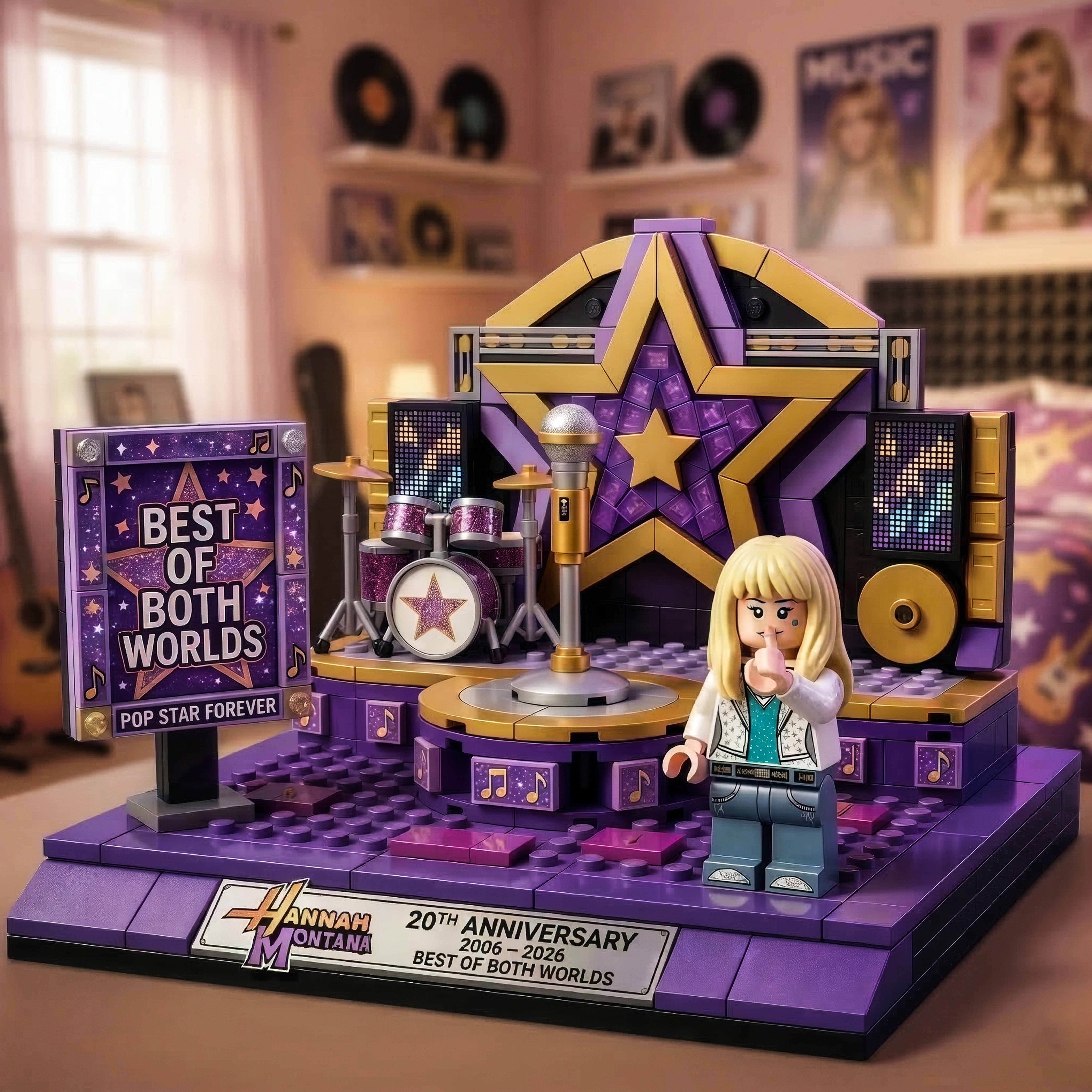 Hannah Montana 20th Anniversary Concert Stage Collector Edition Brick Set