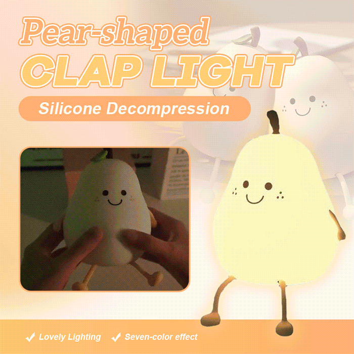 Pear-shaped Silicone Decompression Clap Light