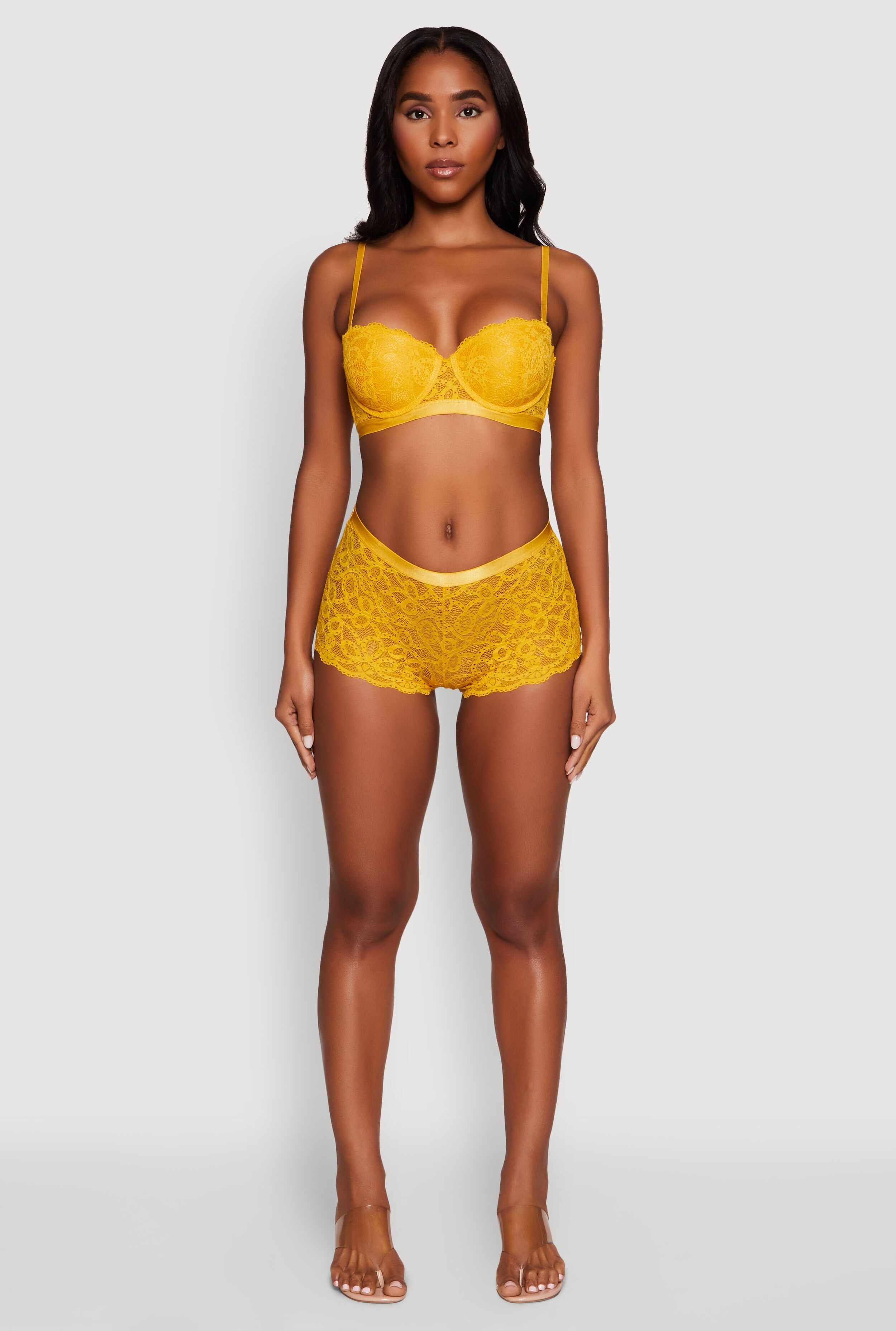 Geometric Lace Boyshort Panties