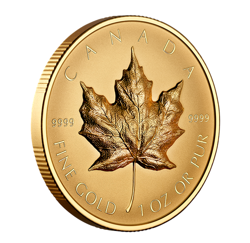 2022 Canada 1 oz. Pure Gold Coin – Ultra-High Relief Gold Maple Leaf