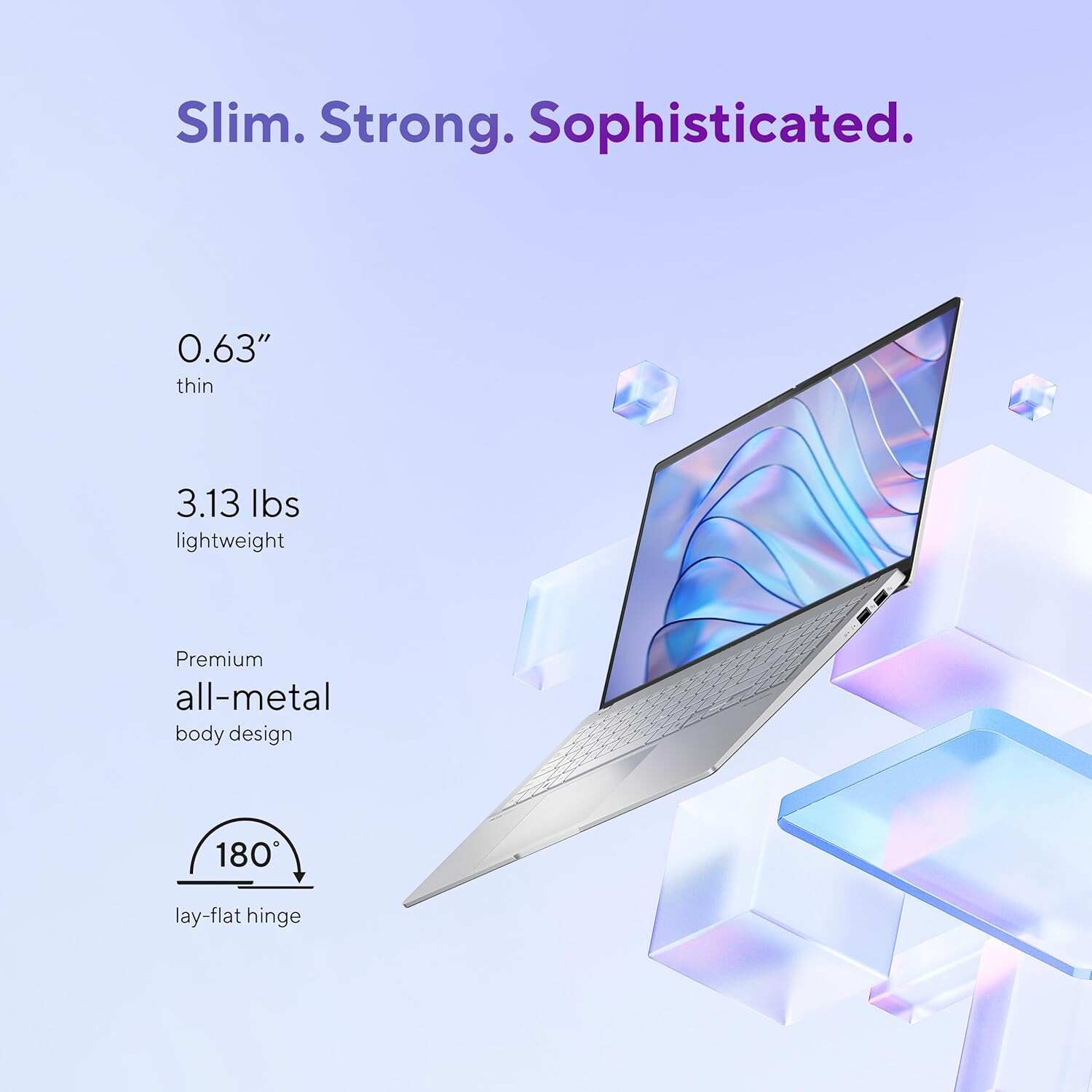 ASUS Vivobook S 15 laptop; Copilot+ PC, 15.6” 3K 120Hz OLED Display, Qualcomm Snapdragon X Elite X1E-78-100 12-Core Processor, 16GB RAM, 1TB SSD, Windows 11 Home, Cool Silver, S5507QAD-PS96