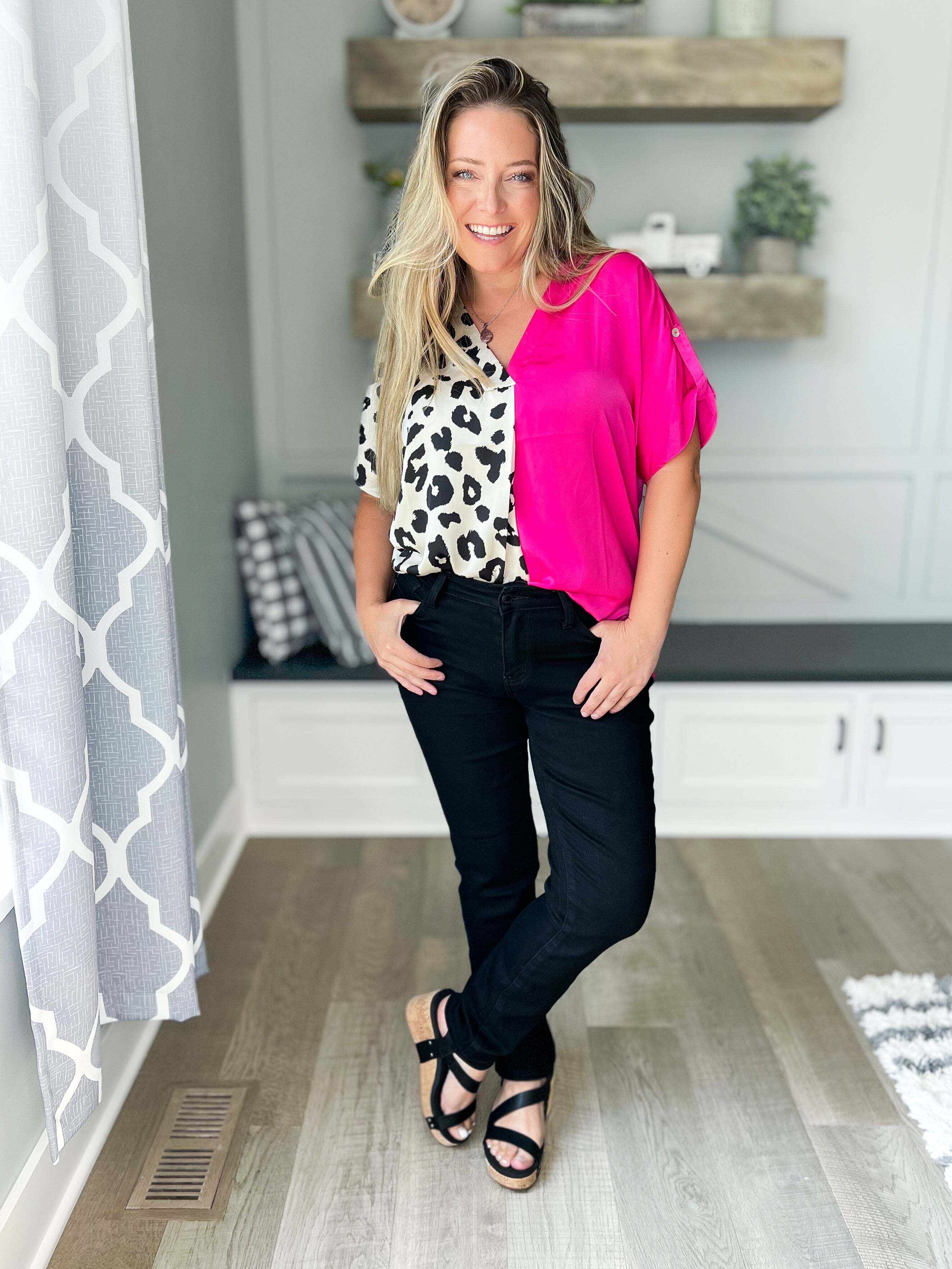 Total Eclipse - Christmas Slim Fit Black Jeans- Final Sale