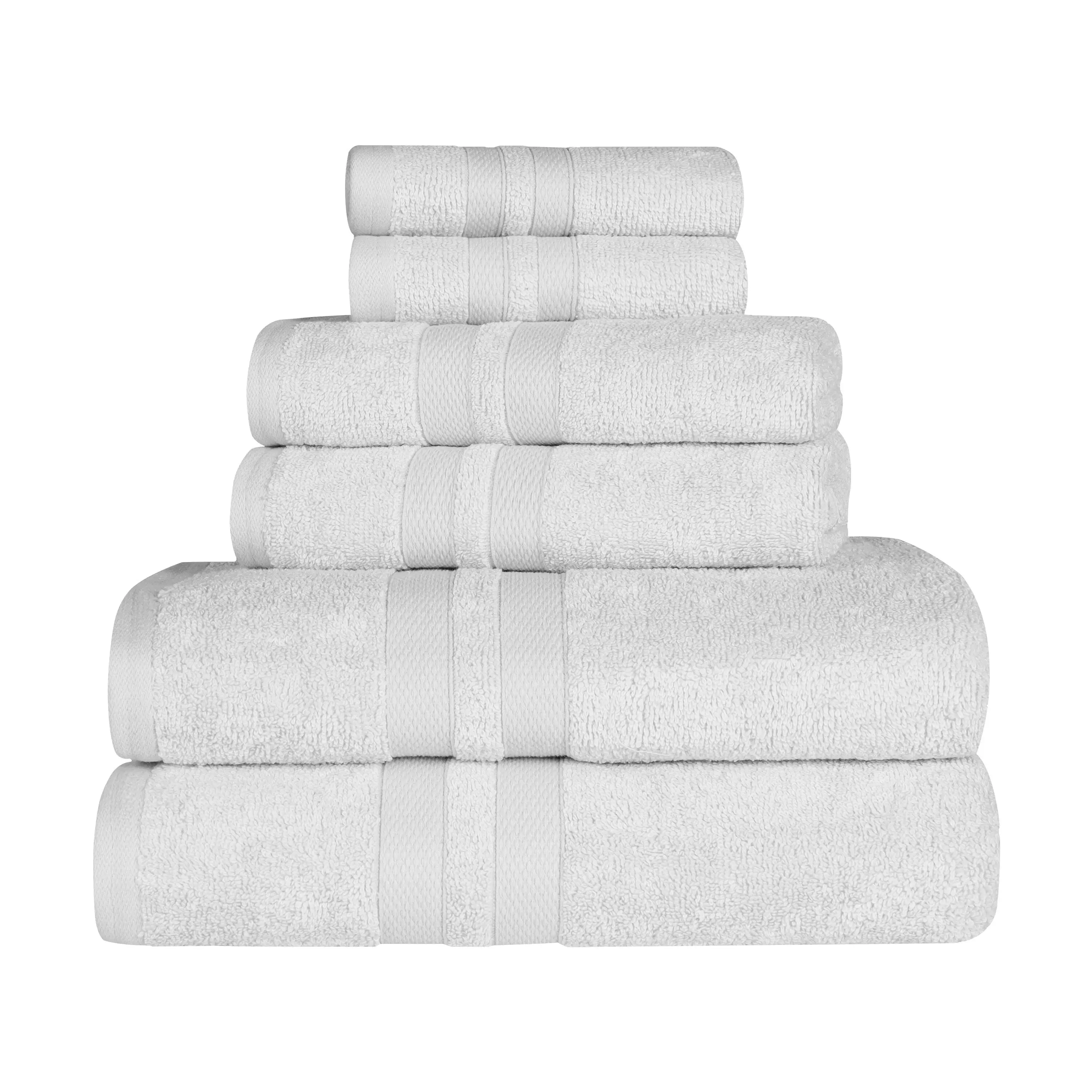 Superior Cotton Quick-Drying 6 Piece Highly Absorbent Towel Set