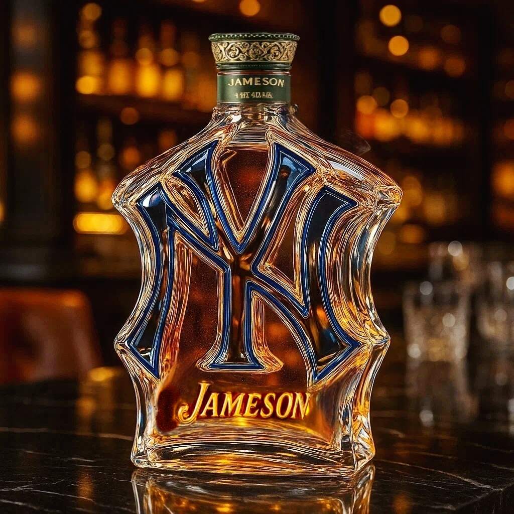 New York Yankees Whiskey Bottle