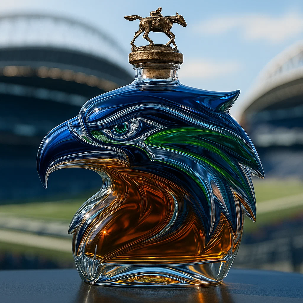 Seattle Seahawks  Limited Edition Whisky Bottle