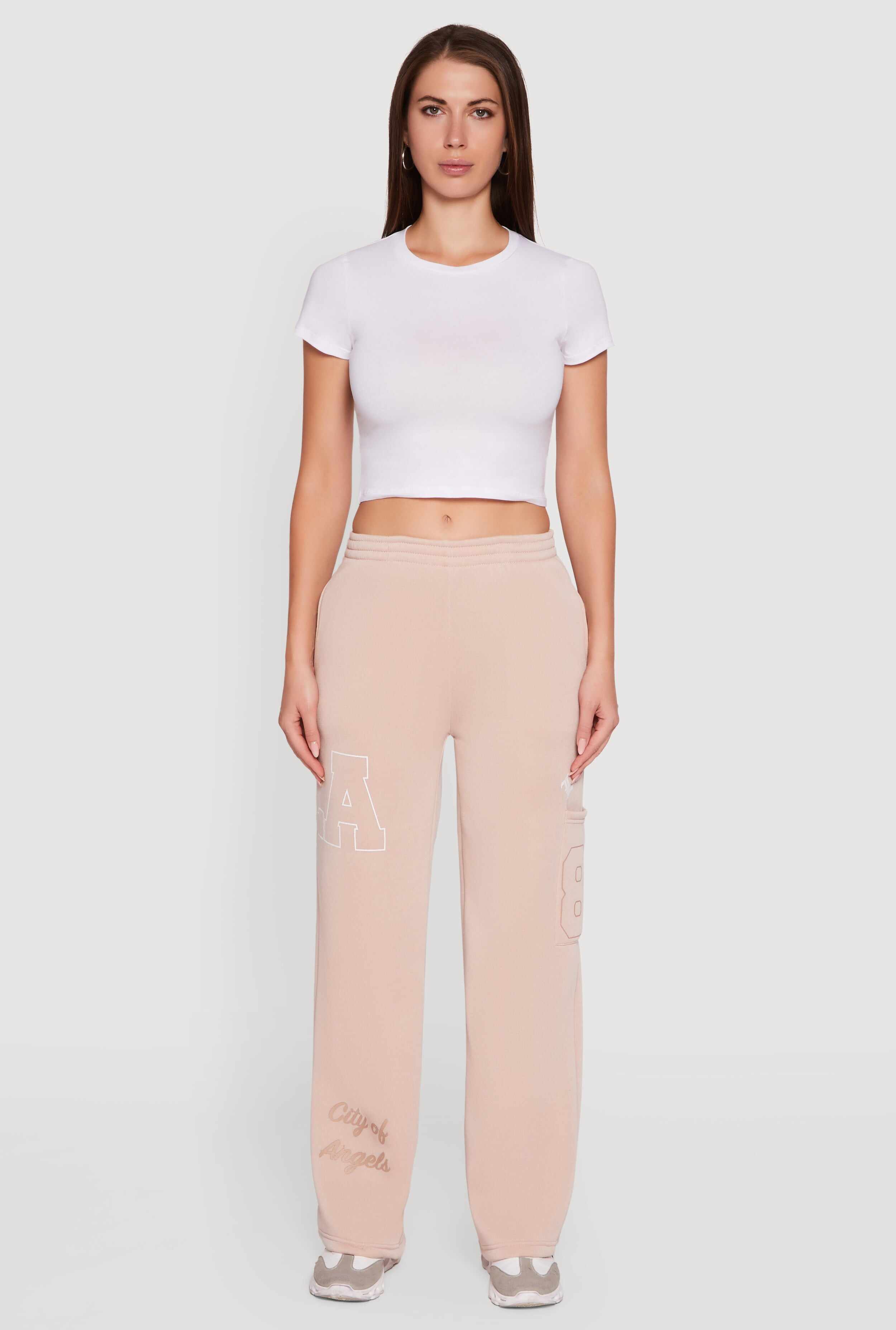Los Angeles Graphic  Wide Leg Sweatpants
