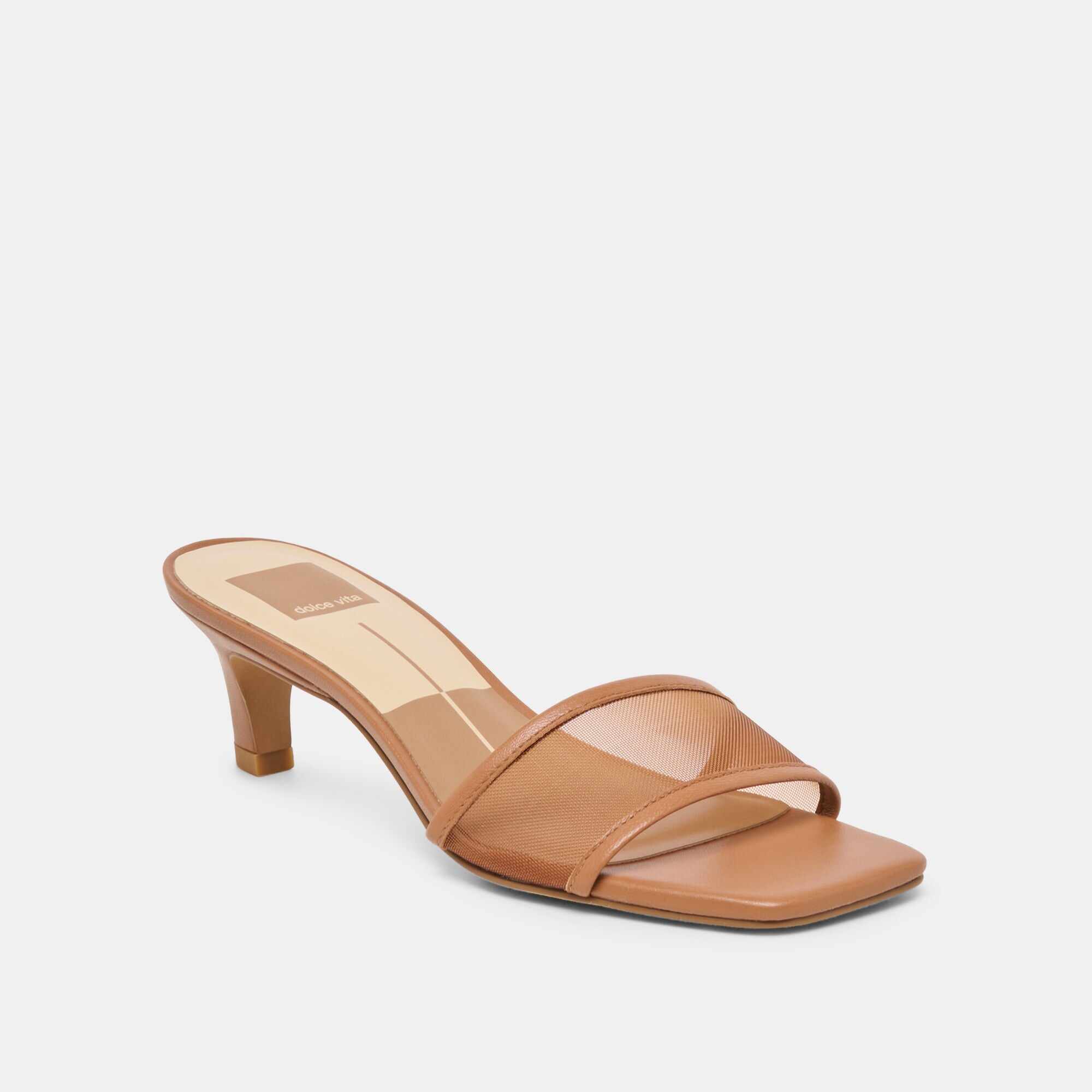 REXA MESH HEELS CARAMEL MESH