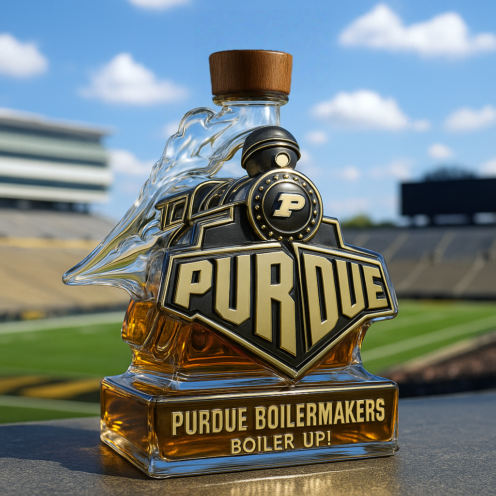Purdue Boilermakers Limited-Edition Whiskey Bottle