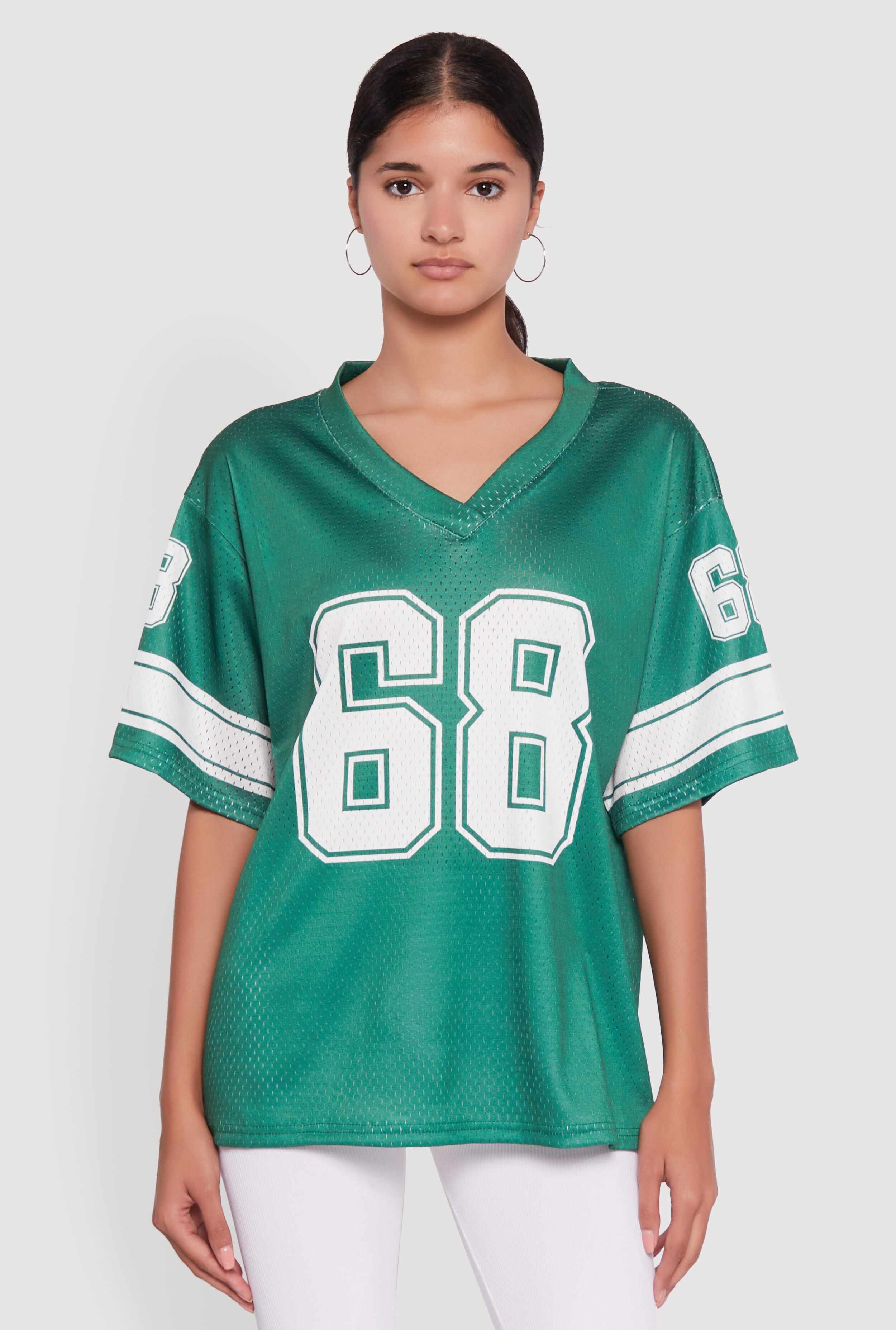 68 Graphic V-Neck Football Jersey