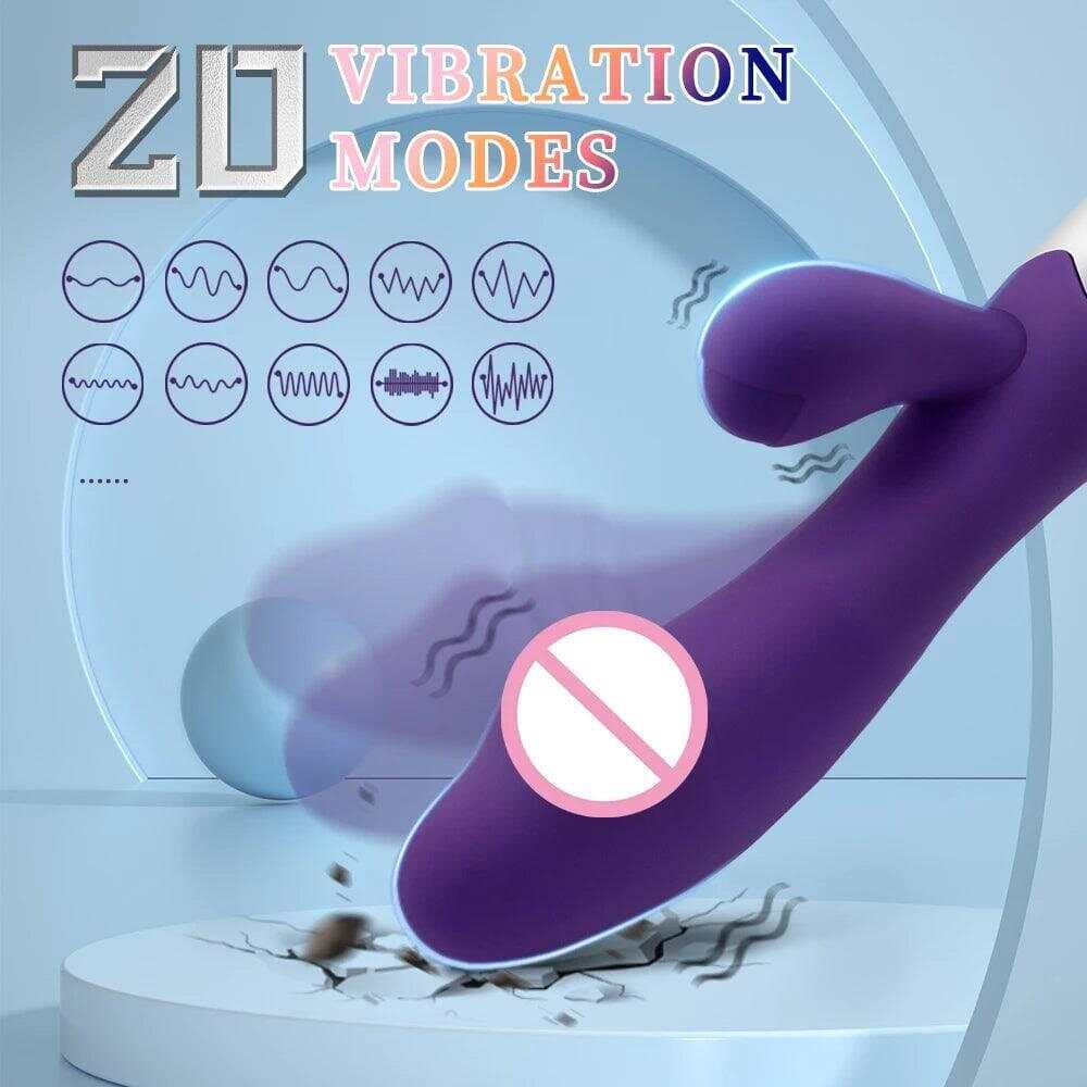 Beginner-Friendly Rabbit Vibrator – Powerful G-Spot, Clitoral, & Nipple Stimulator