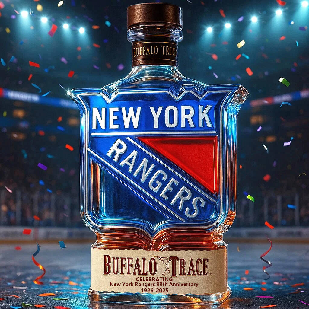 New York Rangers 99th Anniversary Whisky Collector's Edition Bottle