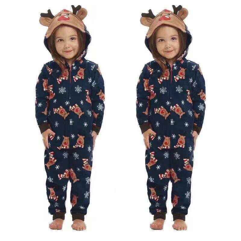 Matching Reindeer Onesies For Family