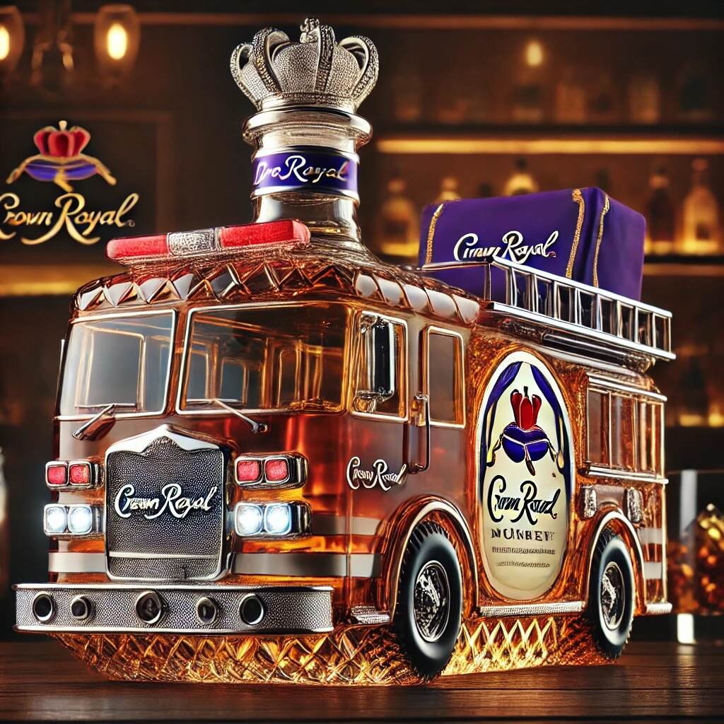 Fire Truck Whiskey Bottle