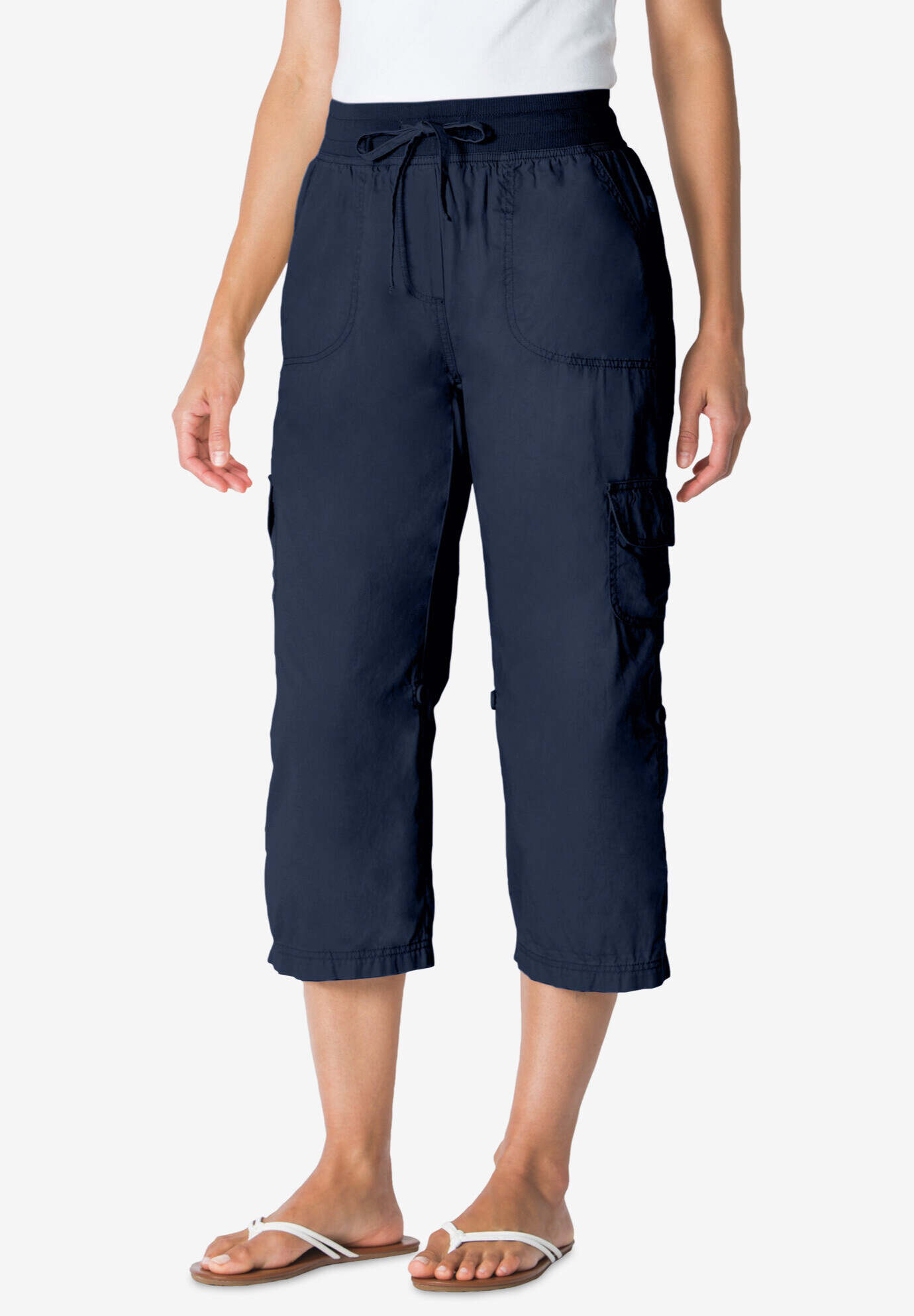 Convertible Length Cargo Capri Pant