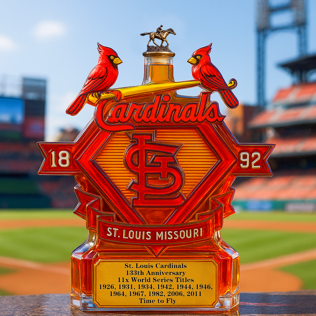 St. Louis Cardinals Glory Whiskey Bottle