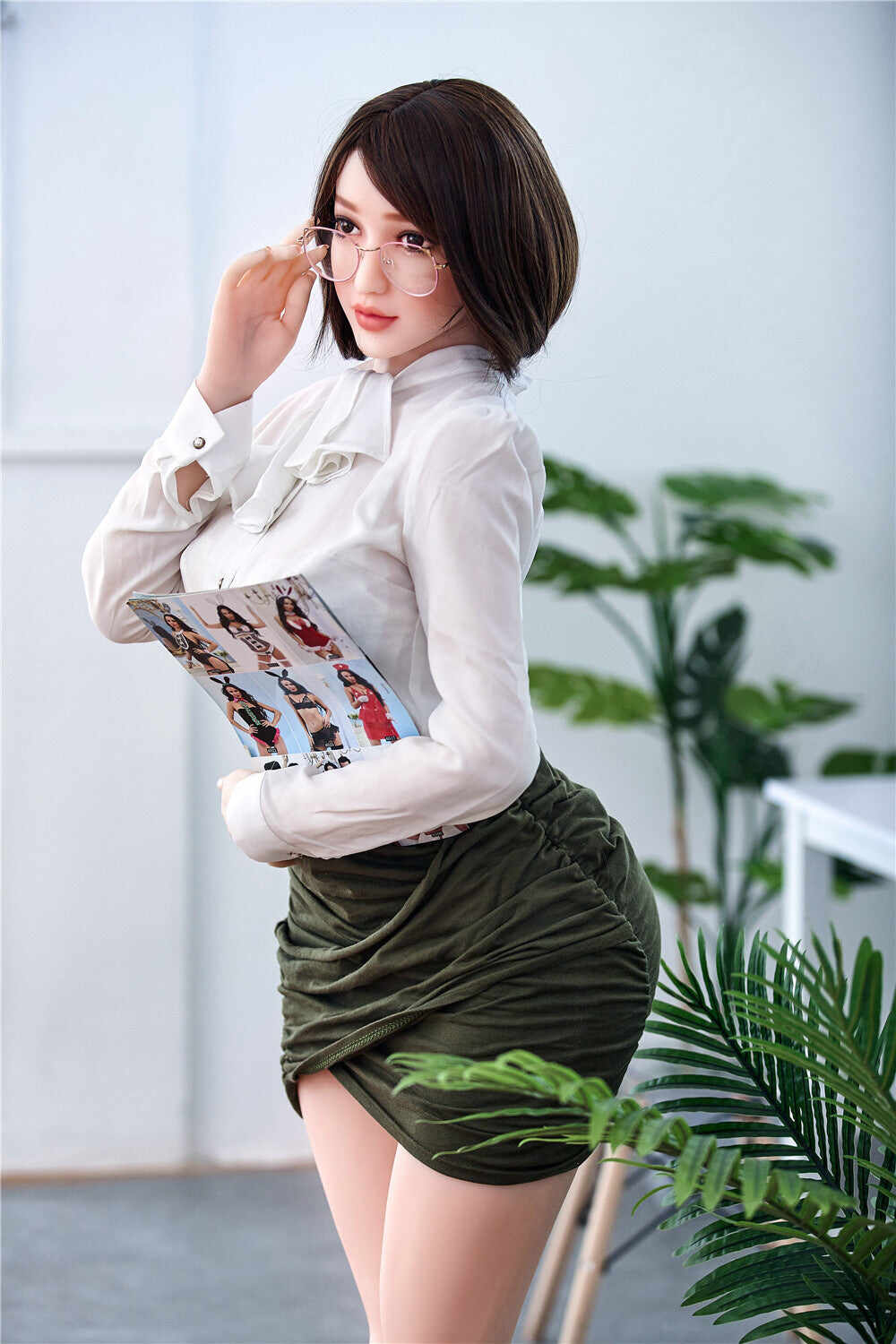 Irontechdoll Mika 5ft21/ 159cm #69 Head TPE Office Sexy Lady Real-life Fat Sex Doll With Thick Thighs