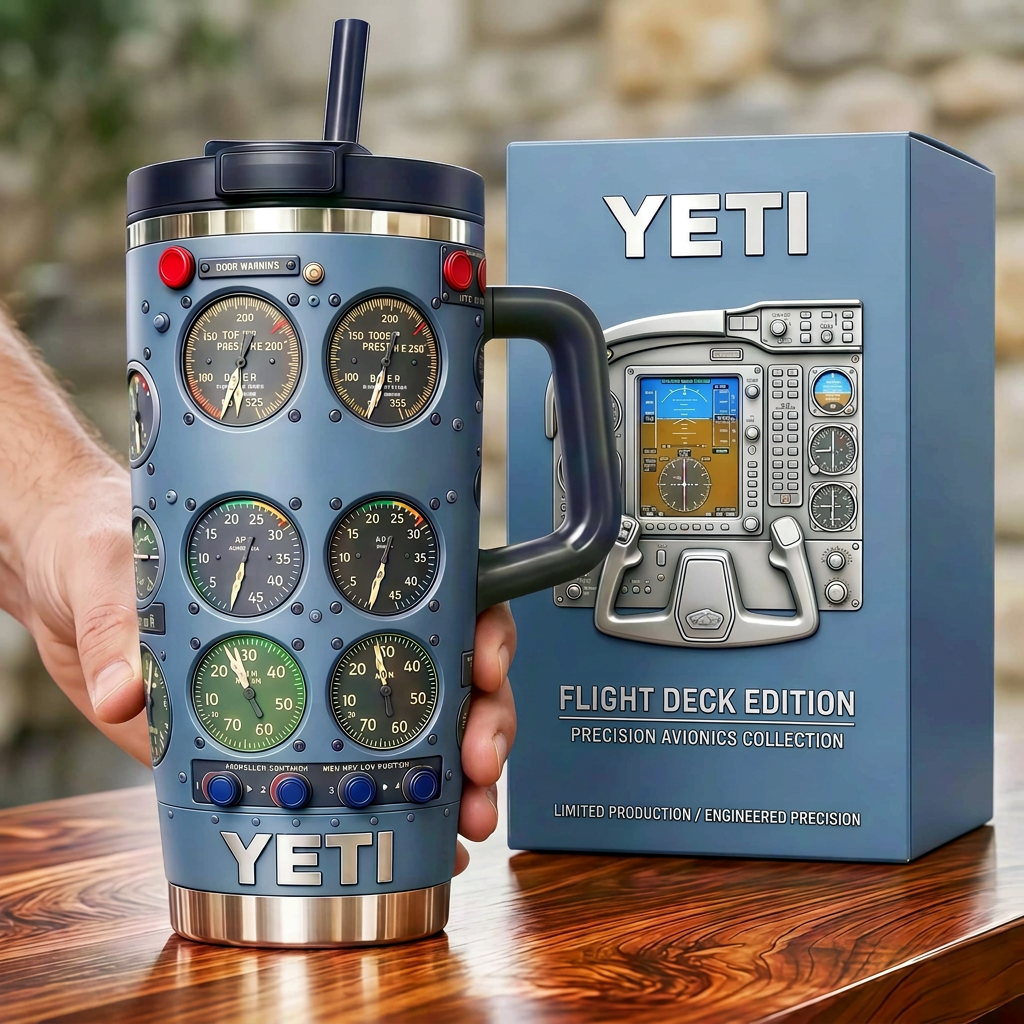 Flight Instrument Panel Yeti Limited Edition Tumbler