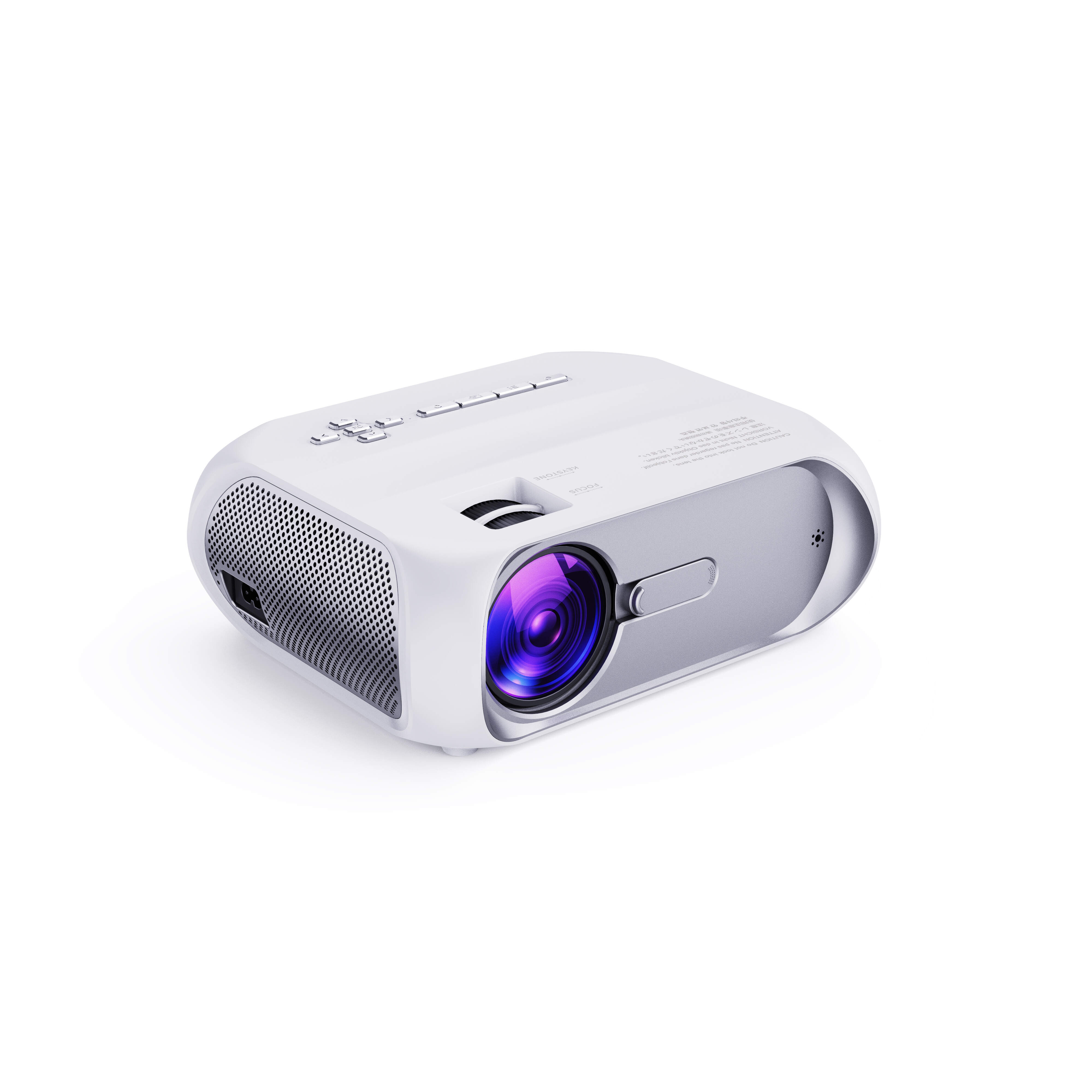 1pc Ultra Clear Large Screen Projectors 2022 Upgrade 4K Video Projectors, 50000 Hour Multimedia Home Theater Movie Projectors, Compatible With Full HD 1080P HDMI, VGA, USB, AV, Laptops, Smartphones
