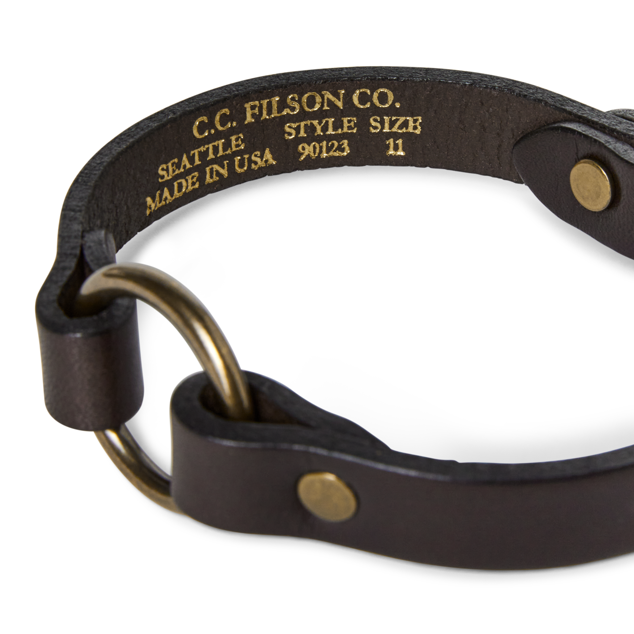 Bridle Leather Puppy Collar - Brown