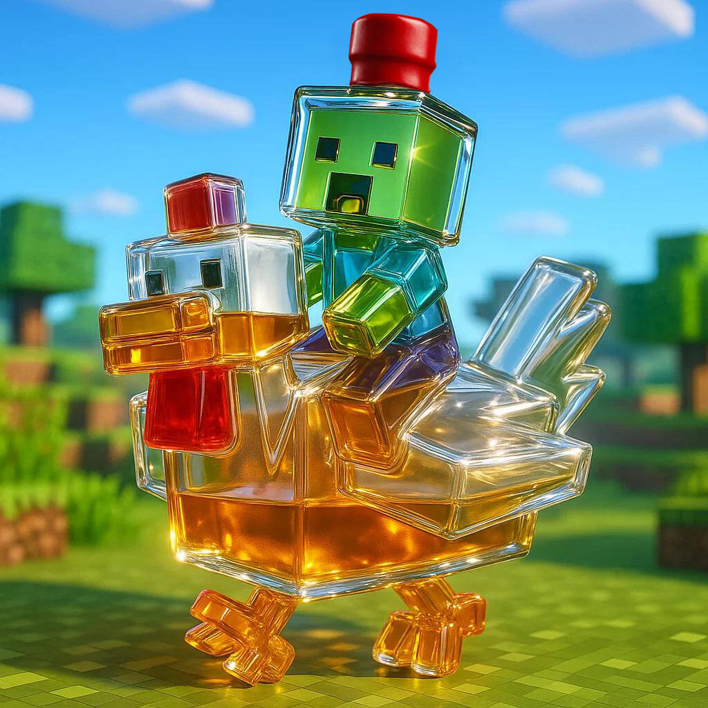 MC Chicken Jockey Whiskey Bottle