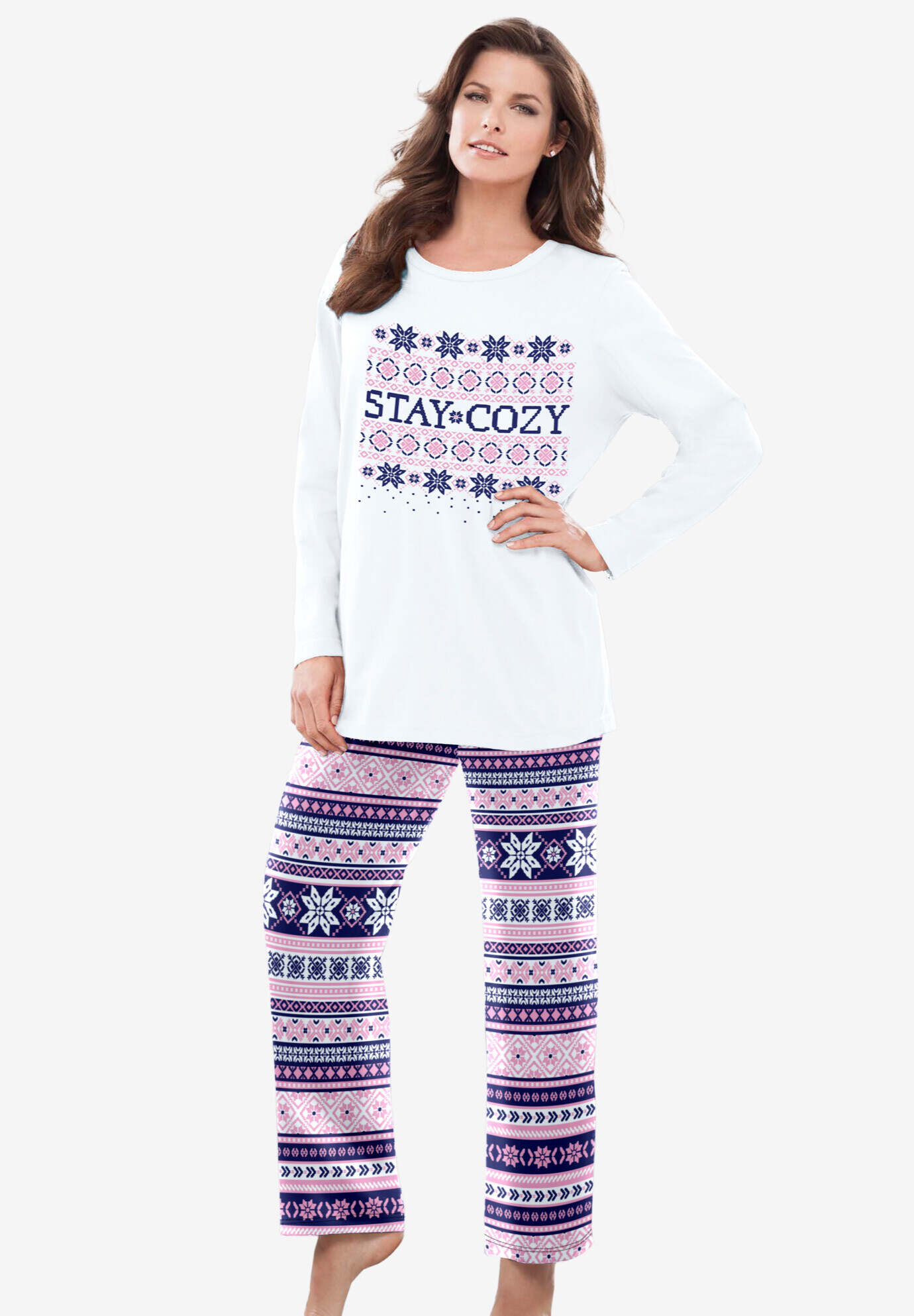 Long Sleeve Knit PJ Set