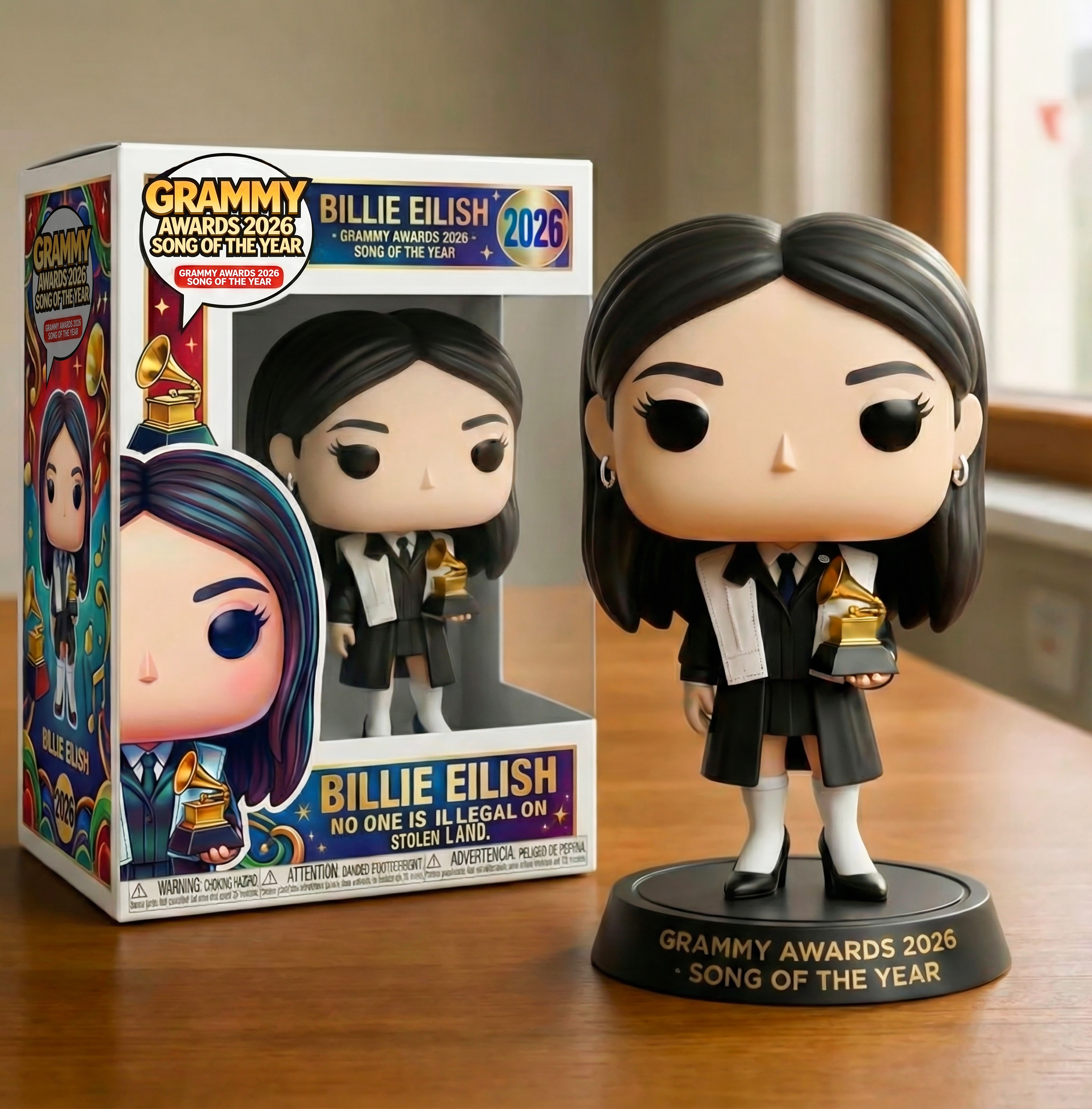 🎶Billie Eilish – Song of the Year Commemorative Pop Figure