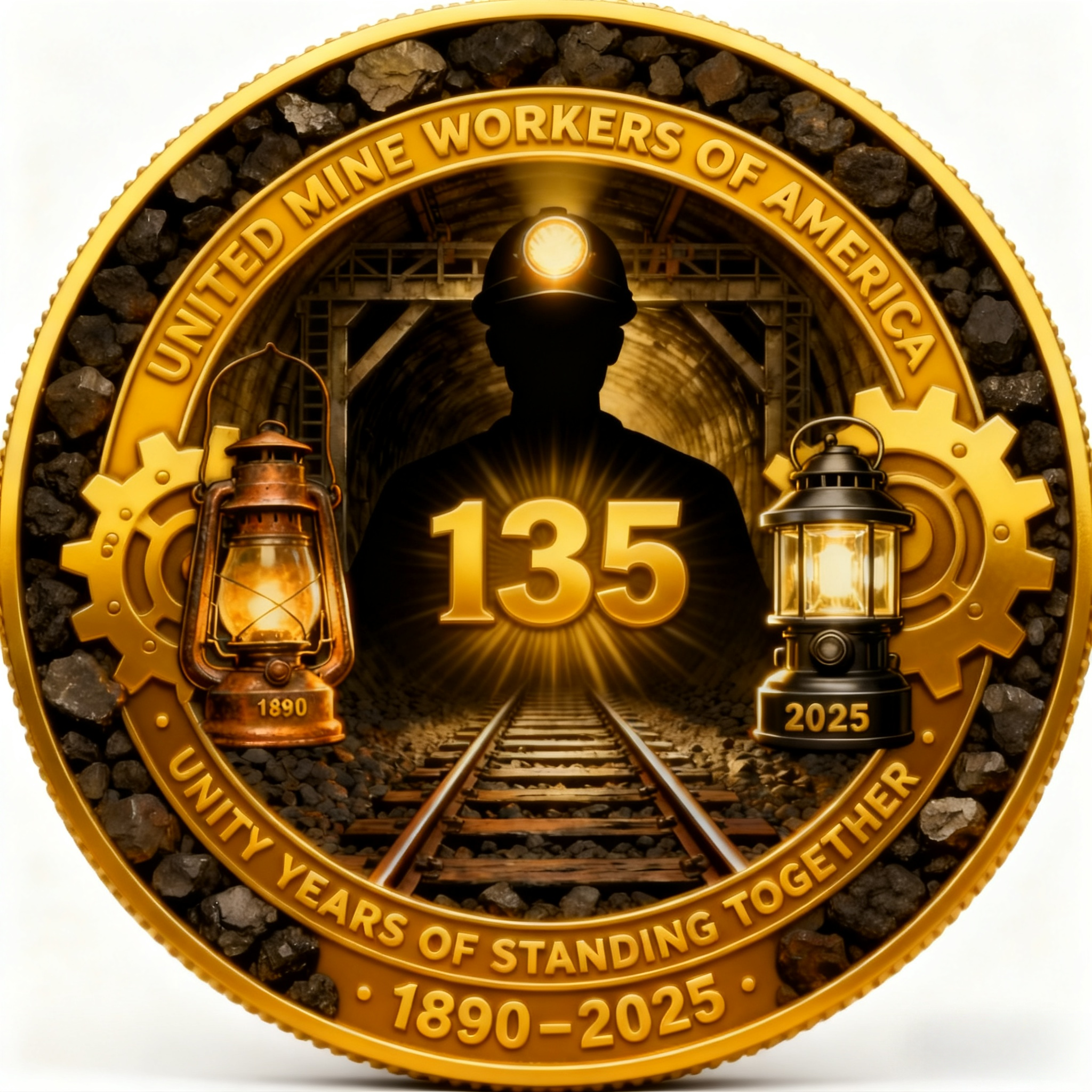 United Mine Workers of America 135th Anniversary Coin Limited Edition