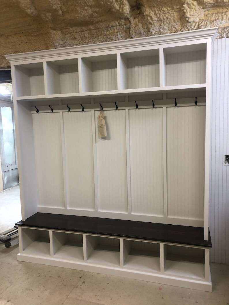 PENNSYLVANIA 5 section Entryway organizer bench